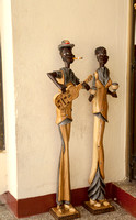 CUBA--Havana,two statues